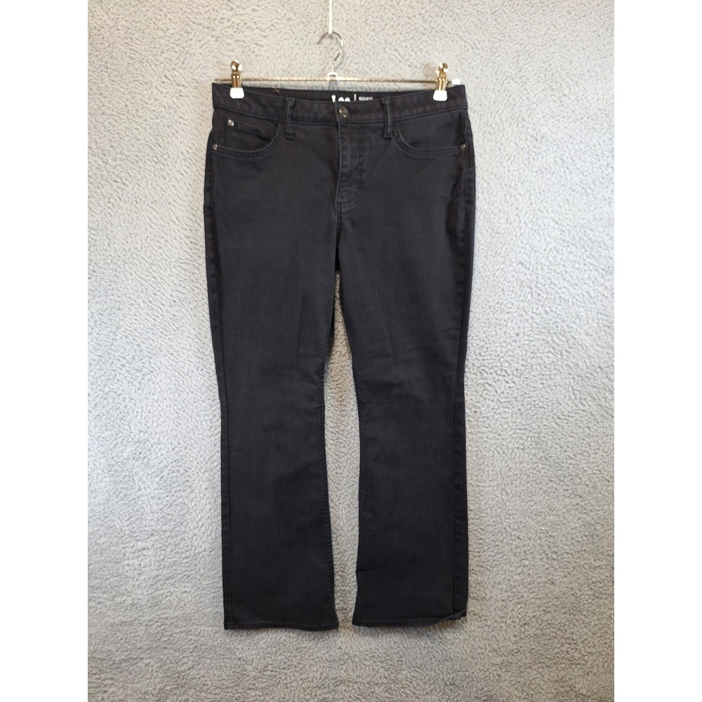 Lee‎ Jeans Womens 10P (Fits W32xL28) Black Regular Fit Bootcut Mid Rise Casual